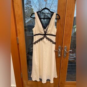 by anthro midi silk dress